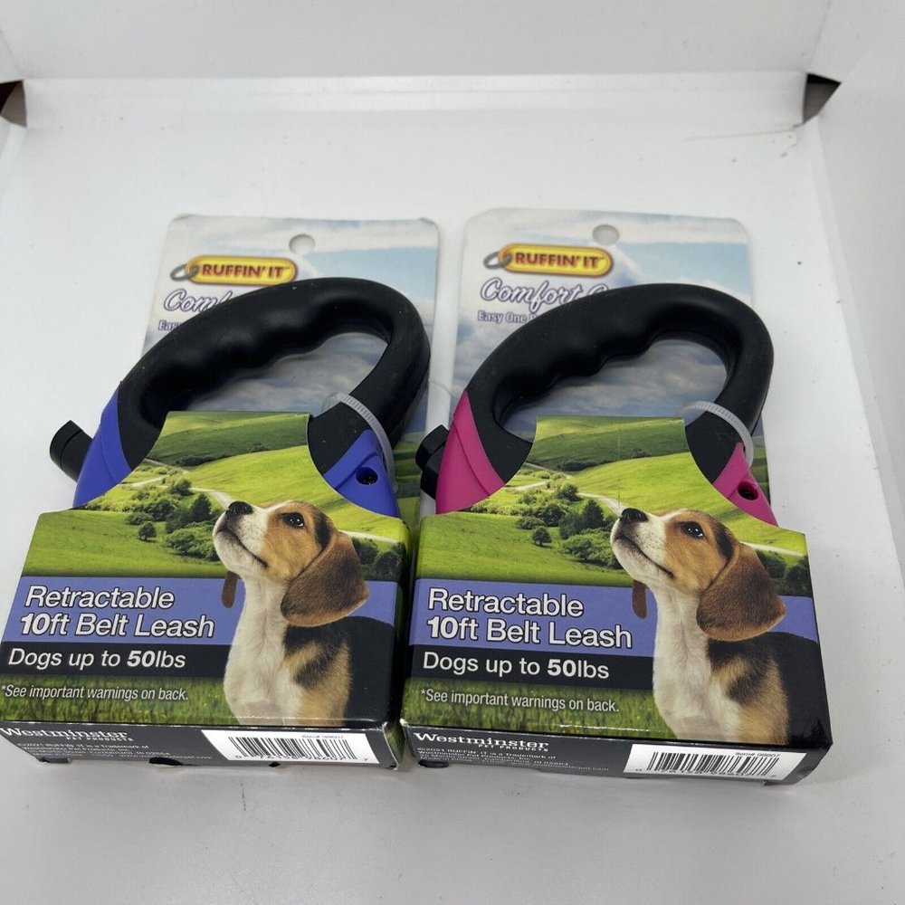 Pet Retractable Leash,No 98607,  Westminster Pet Products, 2 Pk Pink & Purple
